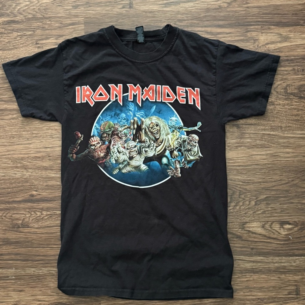 Iron Maiden Eddie Evolution‎ Black T-Shirt UK Heavy Metal Rock Band Sz small